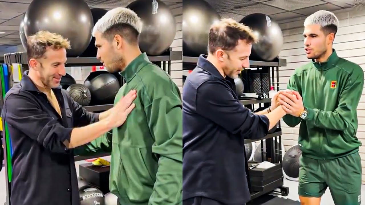 Alcaraz's Reaction When Del Piero Surprised Him after Win vs Musetti | Nitto ATP Finals 2025