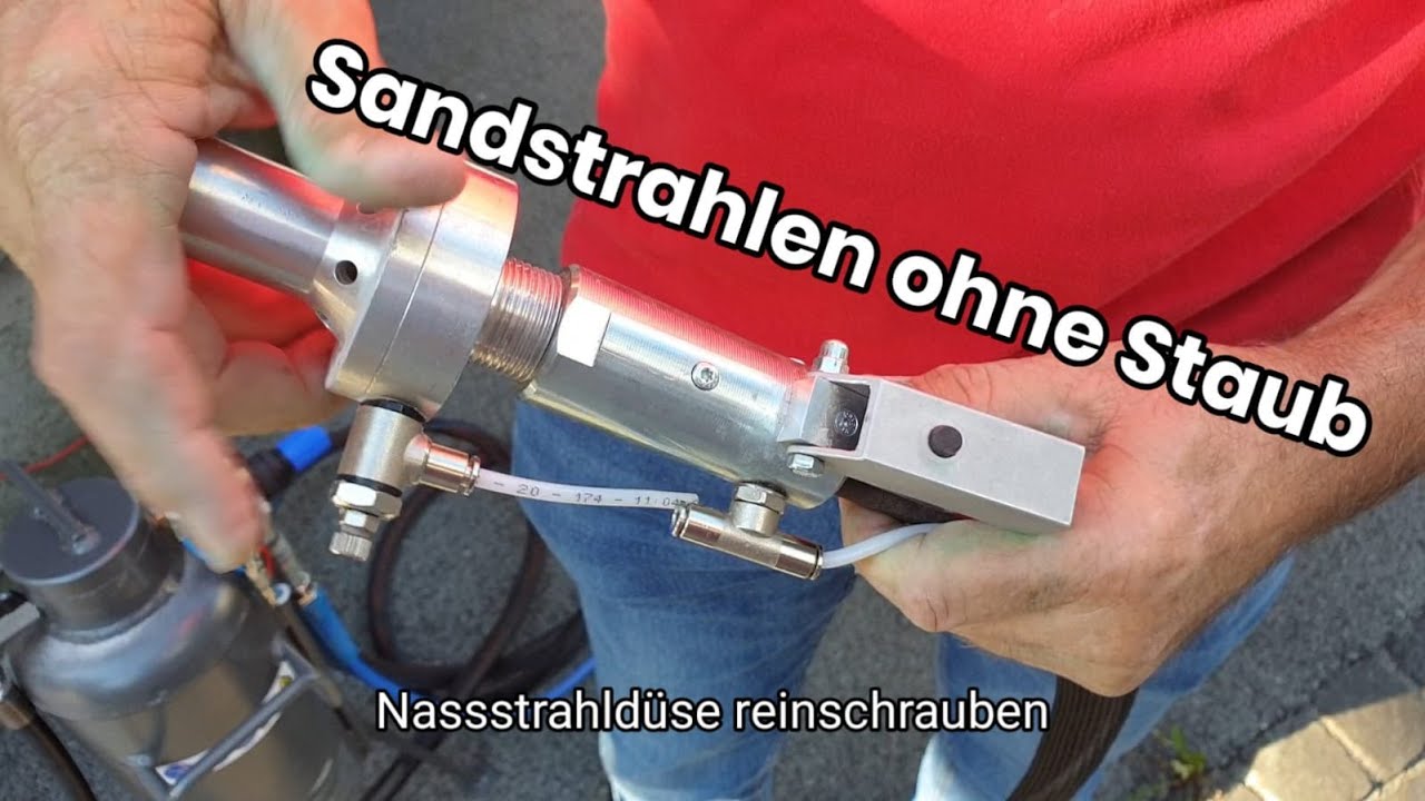 Sandstrahlen ohne Staub