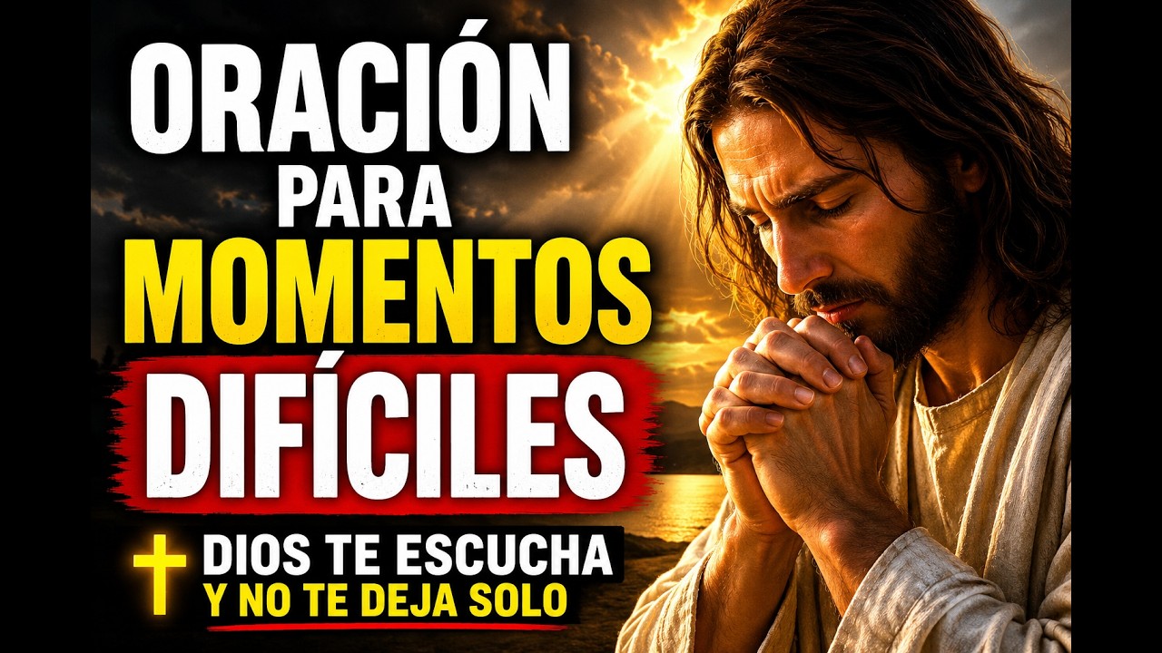 💥 Oración para momentos difíciles 😢✝️ (¡Dios escucha!)  #oracionescristianas #oraciónpoderosa