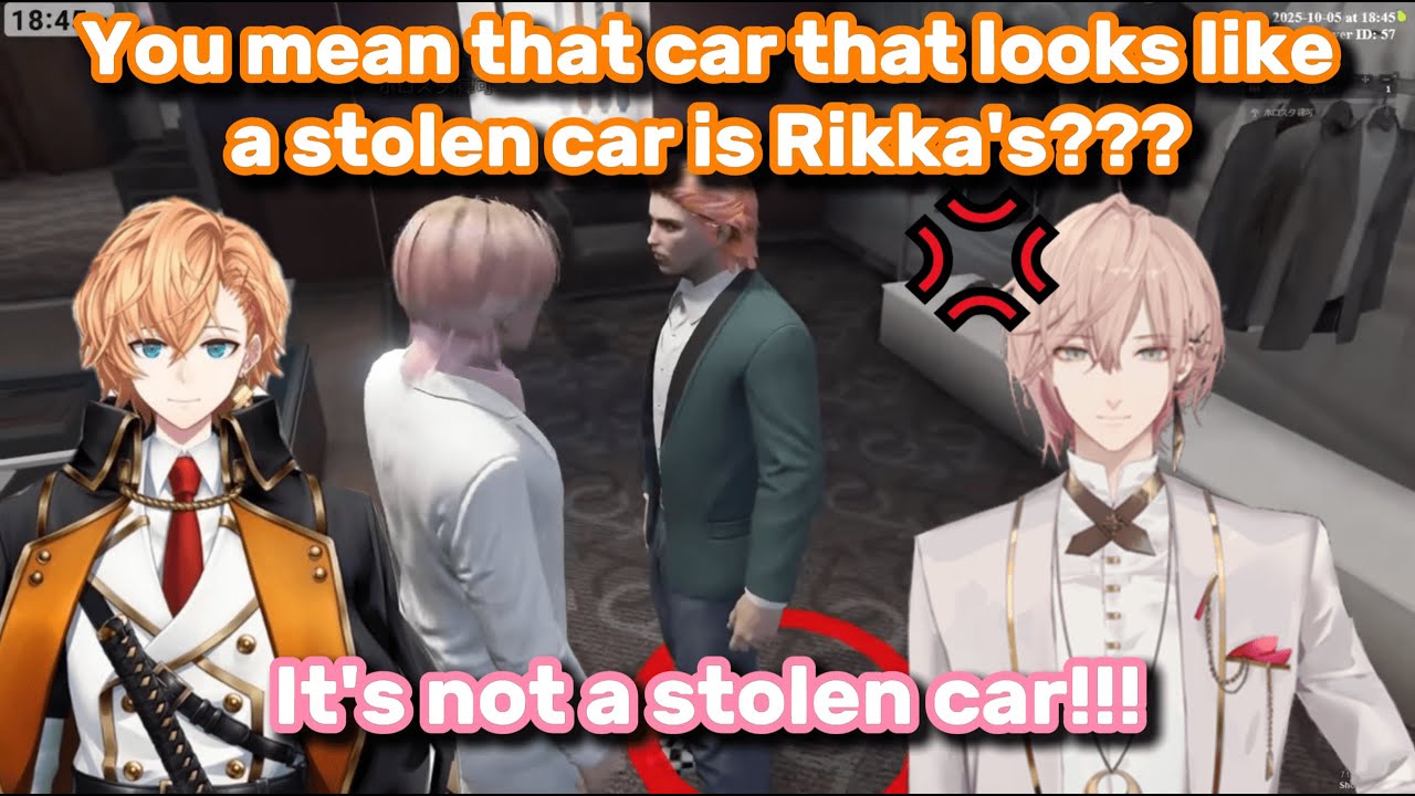 [ENG SUB] #MADTOWN Shibuya Hal accidentally steals Rikka's car [HOLOSTARS / Rikka]