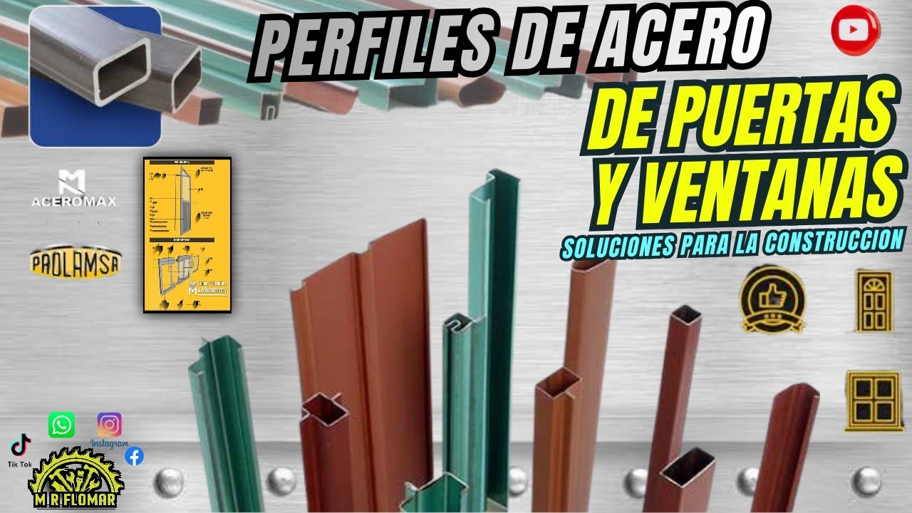 Perfiles para Puertas y Ventanas de Herreria ||• ➡️ Proyectos Metálicos 🏗️ ||•🗜️ Perfiles Básicos