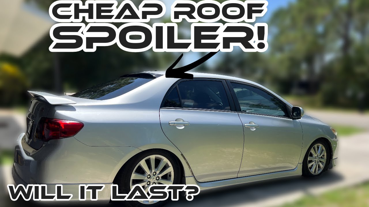 COROLLA Gets A Roof Spoiler