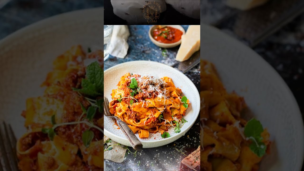 Best Homemade Pasta🍝 Pappardelle ♕/  Bolognese Ragu
