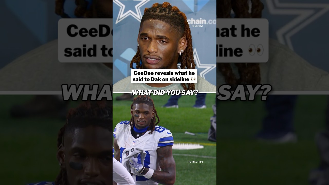 CeeDee reveals what he said to Dak on the sideline after Redzone INT 👀