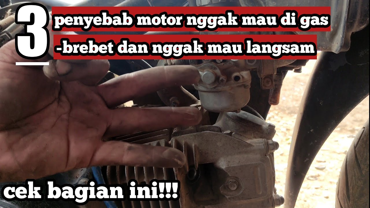 SUPRA 125 GAK MAU DI GAS, brebet parah, ternyata masalahnya sepele.