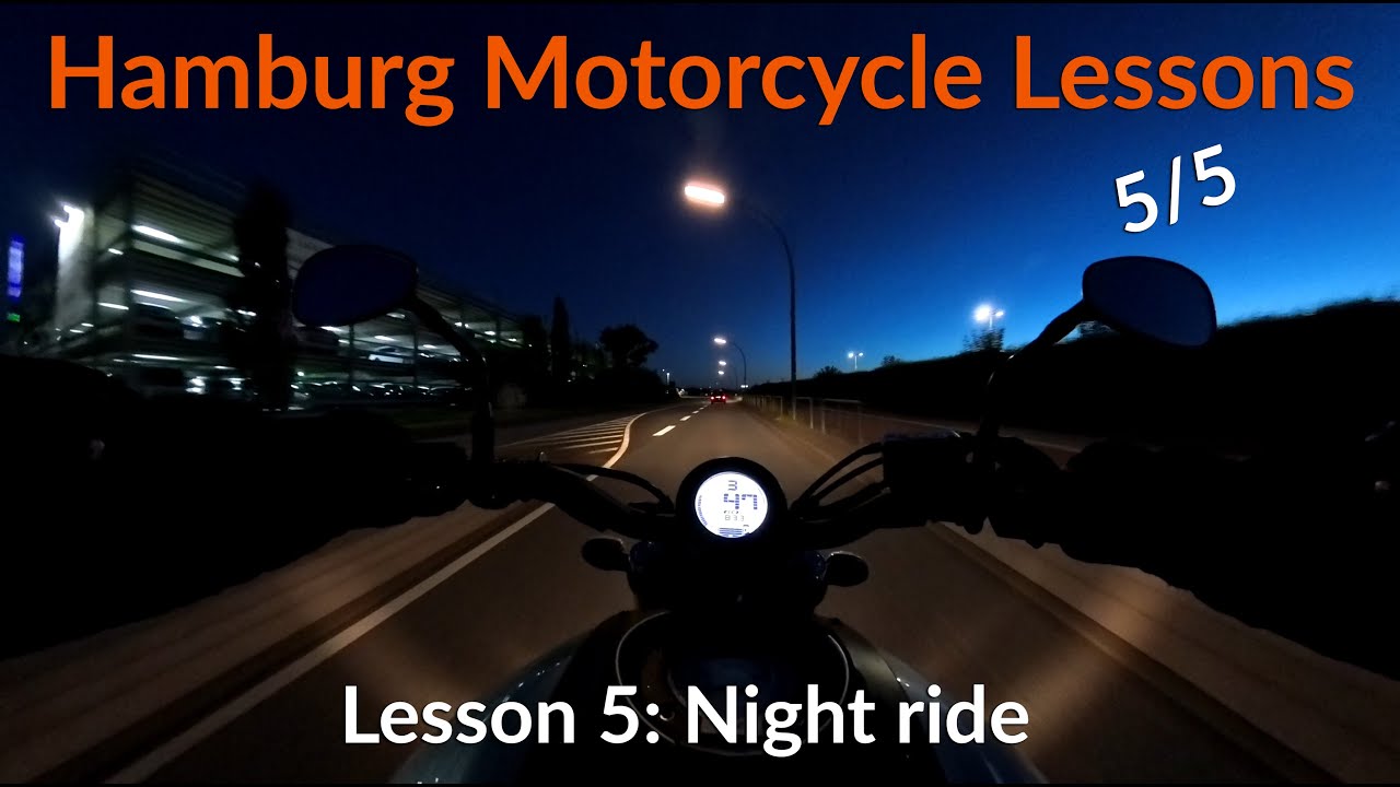Hamburg Motorcycle Riding Lessons - Lesson 5: Night Ride [Yamaha XSR 700]