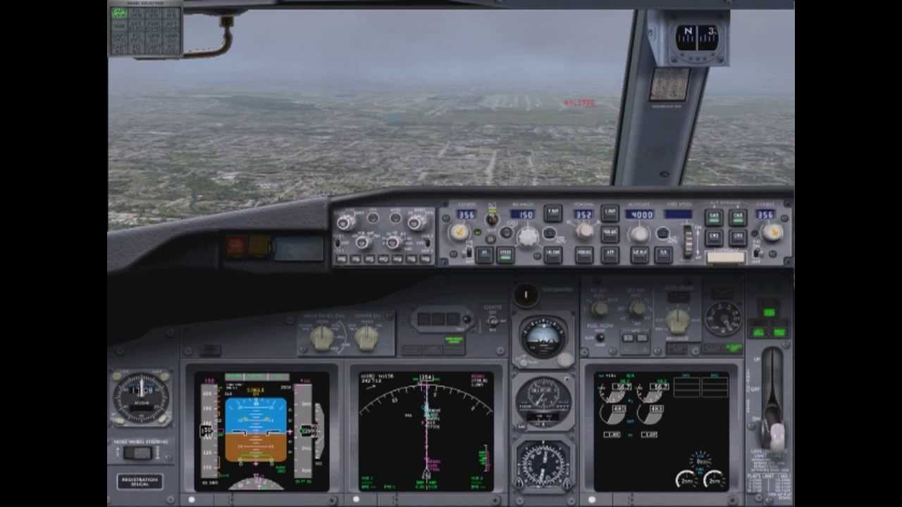 Dallas Landing - Simultaneous Approach to KDFW runway 35L with another 737!