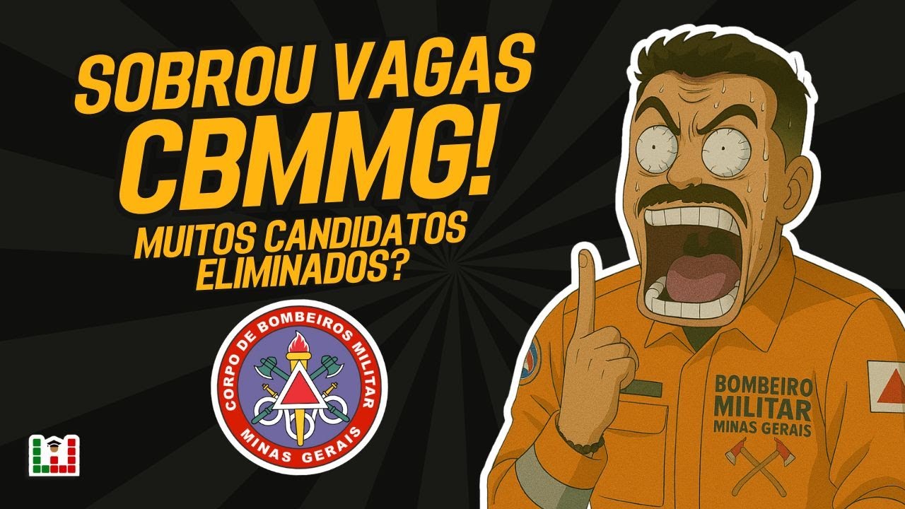 Saiu o resultado final do concurso CBMMG &ndash; muitos eliminados e sobraram vagas Bombeiros MG