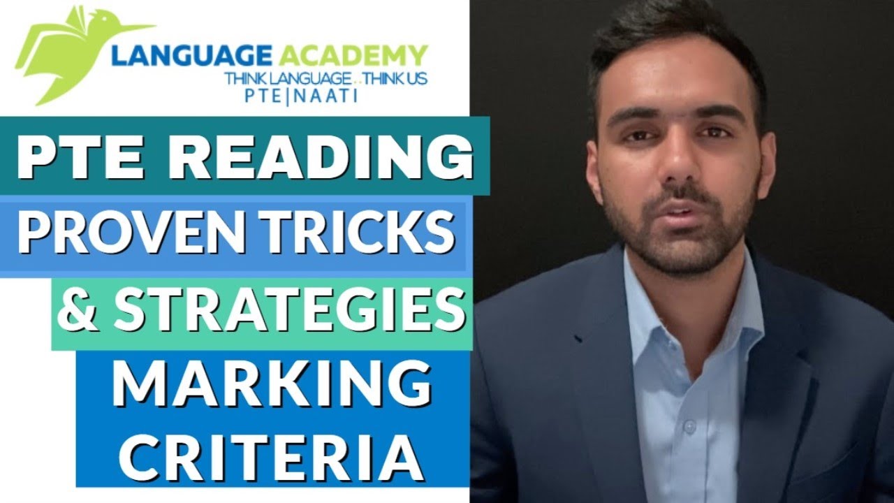 PTE READING Tips Strategies and Marking Criteria | PTE Online Classes | Language Academy PTE Experts