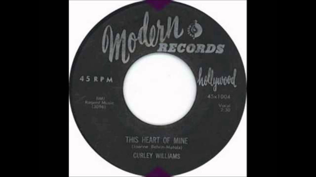 CURLY WILLIAMS AND GROUP - THIS HEART OF MINE / BE MINE - MODERN 1004 - 1956