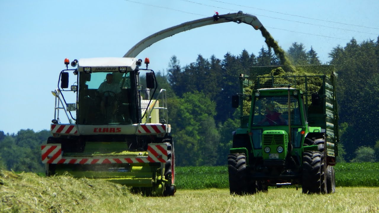 Grassilage | Deutz Power! | Biobetrieb | Deutz D8006 | 2x Deutz D10006 | Grashäckseln