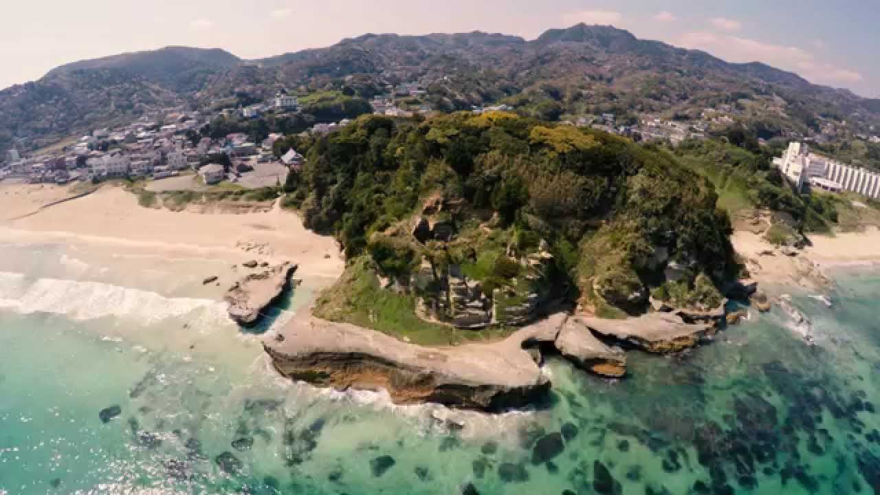[4K空中散歩] 白浜神社 御釜／伊豆  IZU JAPAN