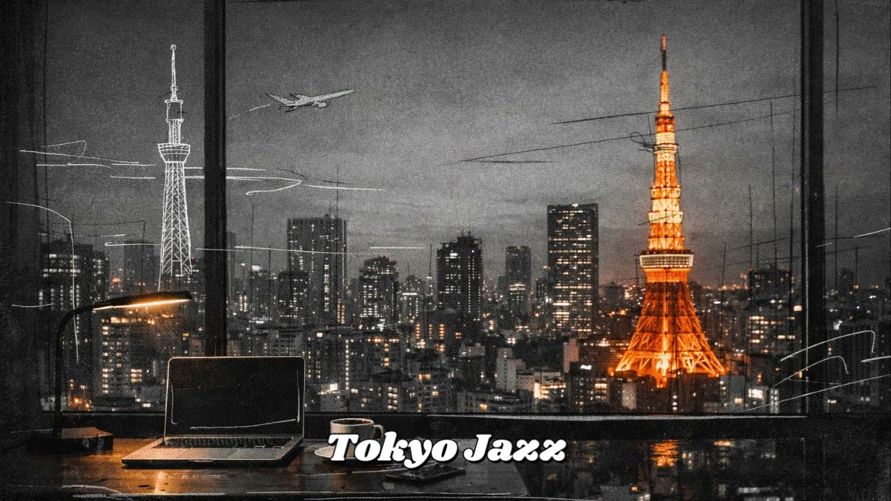Tokyo Night Office Jazz | 도쿄 야경 속 업무 집중 재즈(2 hours)