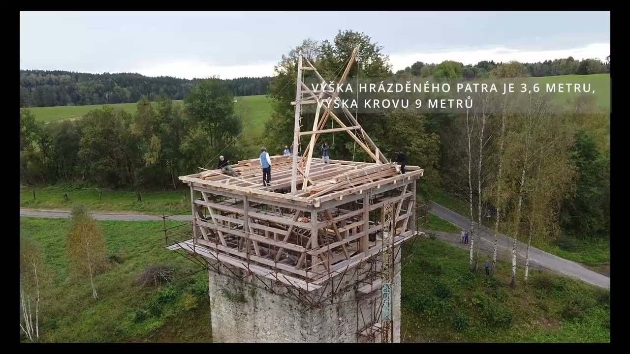 TVRZ TICHÁ - stavba hrázděného patra - jak šel čas