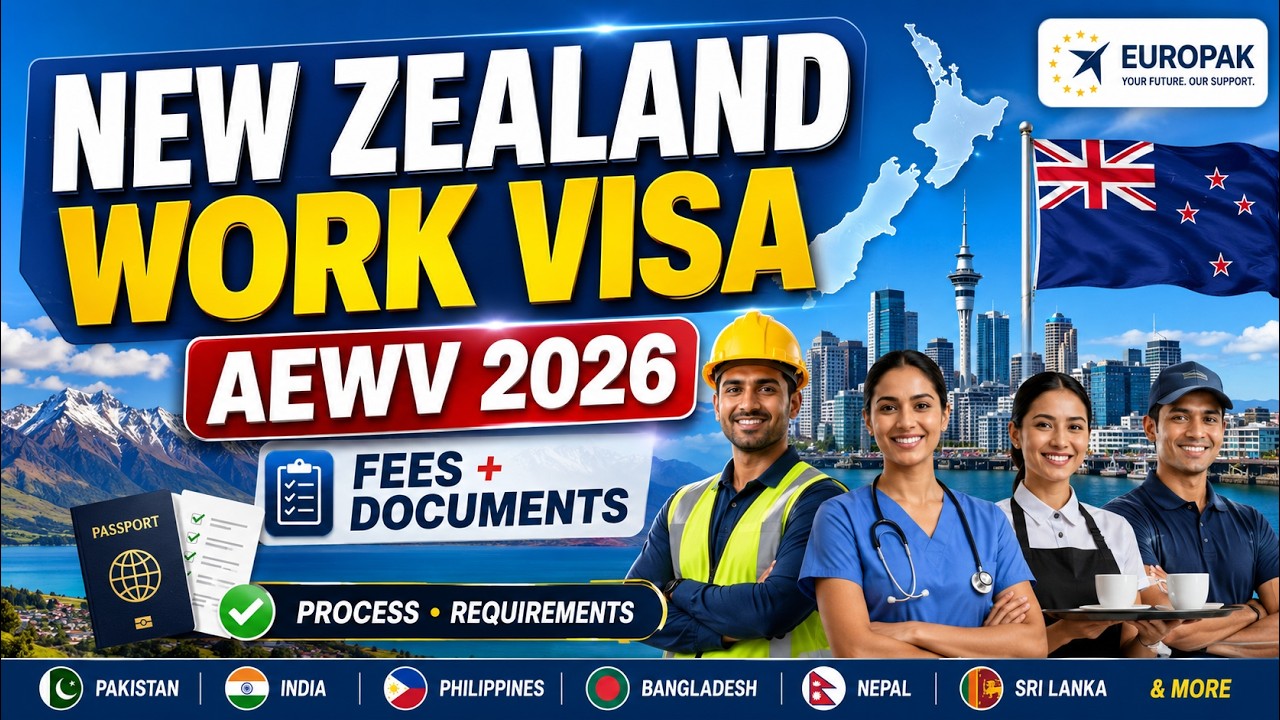 New Zealand Work Visa 2026 | AEWV Process, Fees, Documents & Requirements
