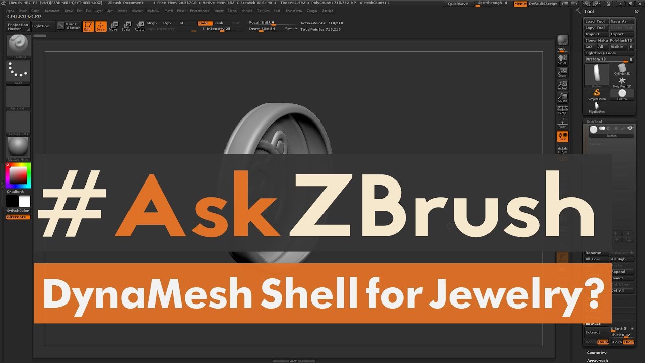 #AskZBrush: “How can I hollow out a pendant model and make the back open for creating Jewelry?