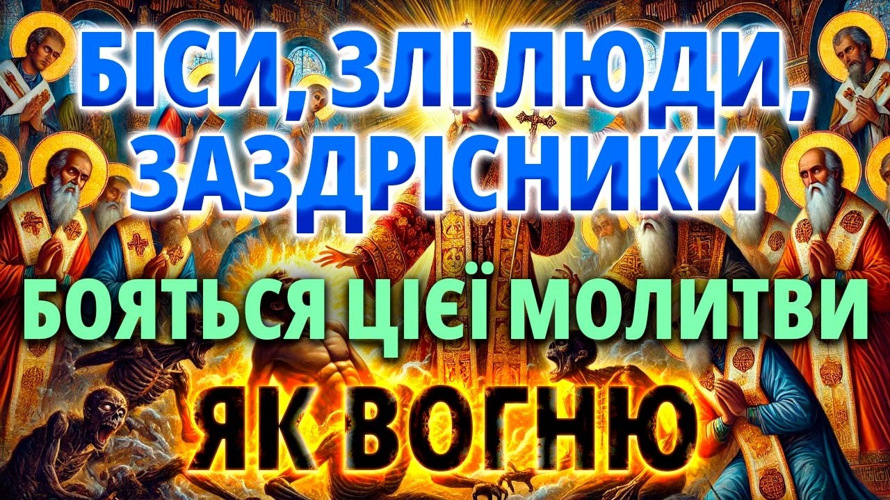 БІСИ НЕ ВИНОСЯТЬ ЦЮ МОЛИТВУ. Екзорцизм. Від злих людей, заздрісників, чаклунів, ворогів.