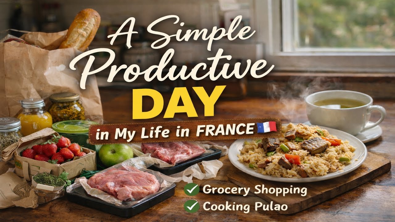 From Cozy Oats Breakfast to Delicious Lamb pulao| Dumba yakhni pulao | Productive Day in France 🇫🇷✨”