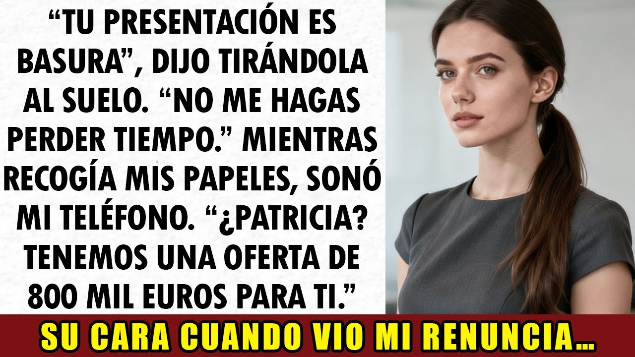 Mi Jefe Tiró Mi Presentación Y Dijo  “No Me Hagas Perder Tiempo”    Luego Me Llamaron De Afuera