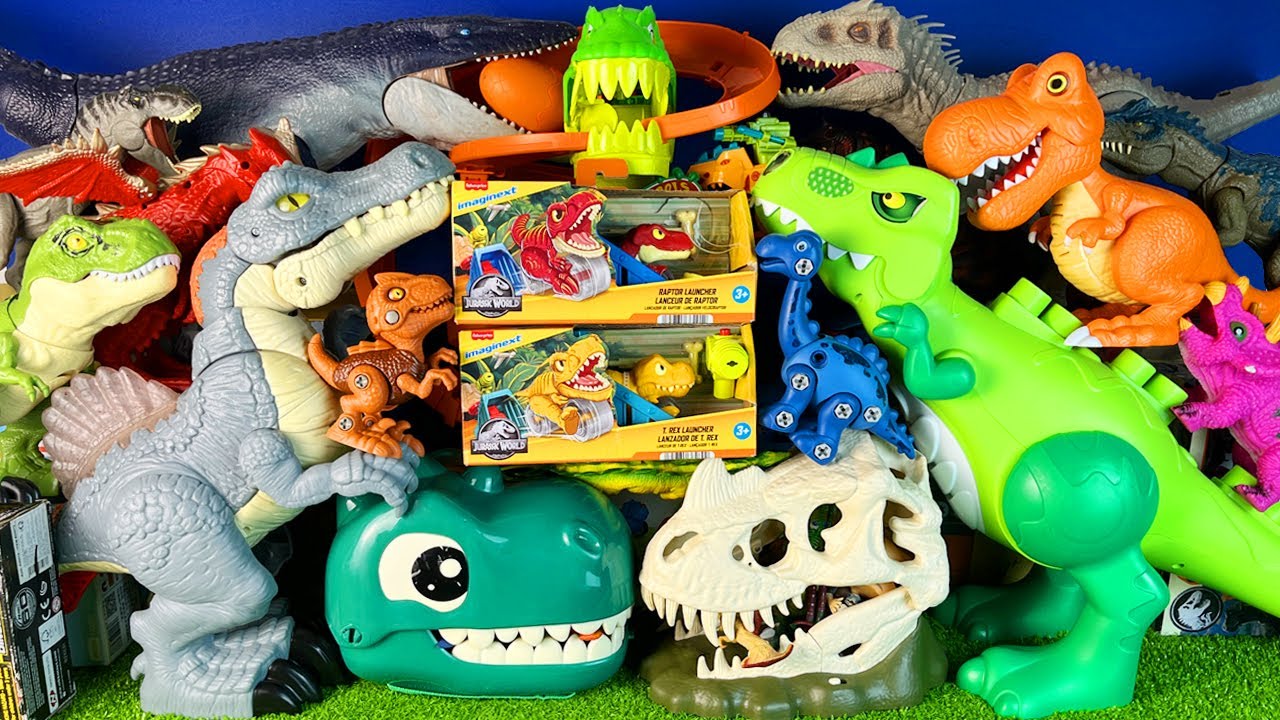 Jurassic World Unboxing Review Asmr Dinosaur T-rex Spino Mosasaurus Indominus Rex Raptor Baryonyx