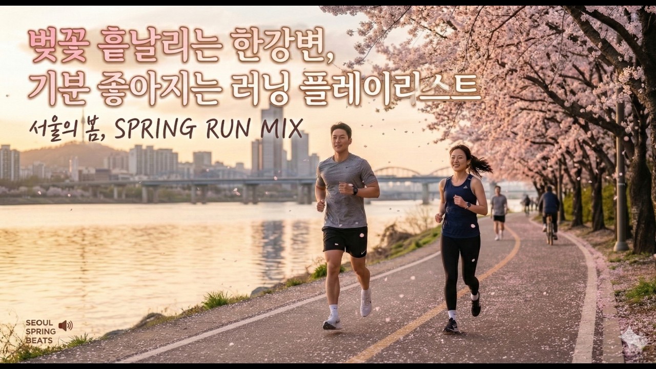 [Play List]벚꽃 흩날리는 한강변, 기분 좋아지는 러닝 플레이리스트 🌸🏃‍♂️