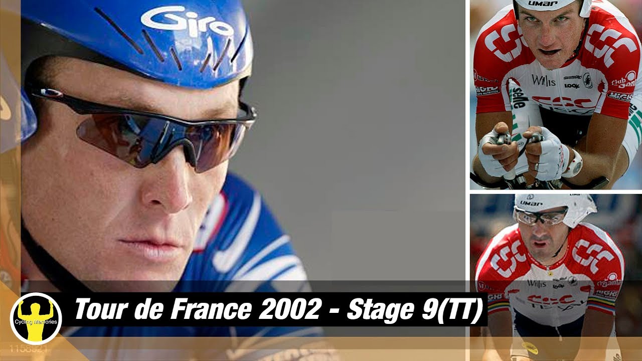 Tour de France 2002 - stage9(TT) -  Can Igor Galdeano keep yellow from Armstrong? CSC unlucky again?