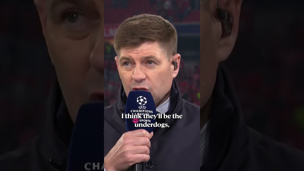Steven Gerrard gives his take on the Champions League final between PSG and Arsenal 👀🗣️