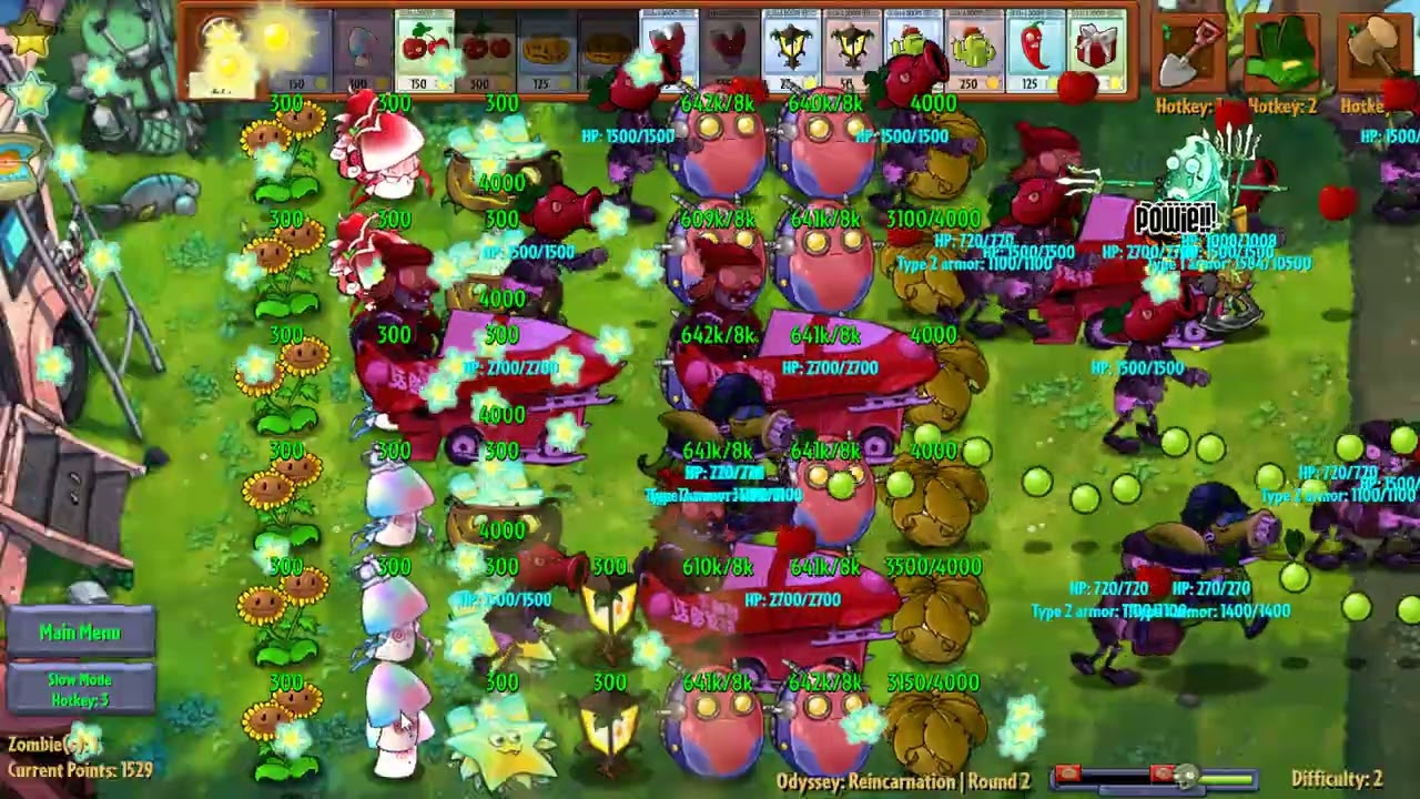 Plants vs. Zombies Fusion - 1 hour of CHAOS. (Odyssey Reincarnation)