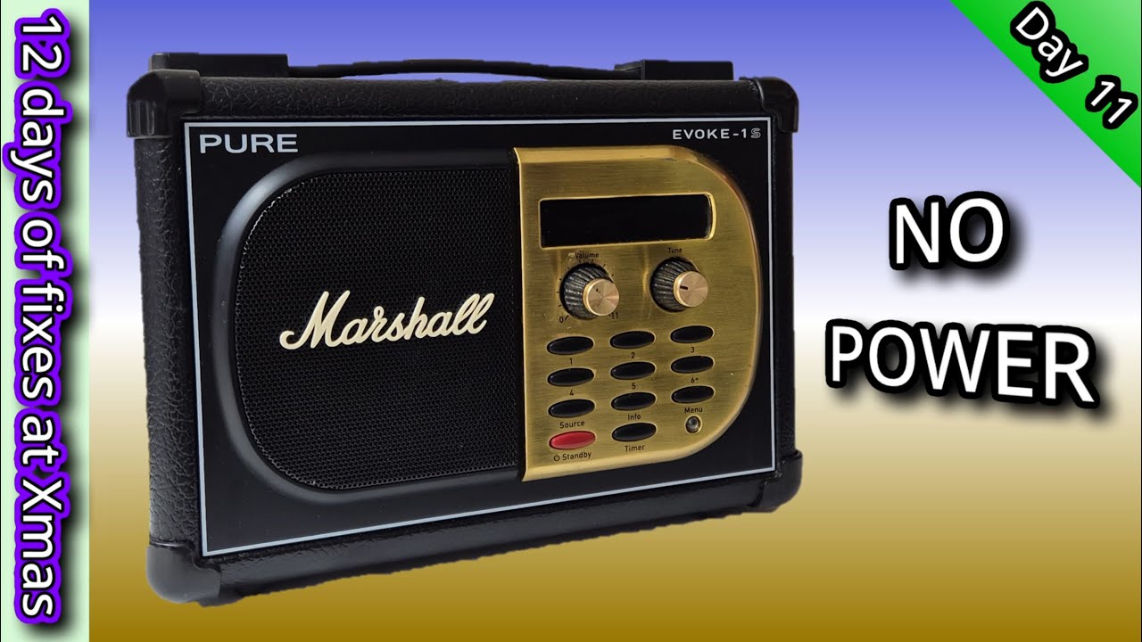 [11/12] MARSHALL DAB RADIO - РЕМОНТ ТЕХНИКИ НА РОЖДЕСТВО