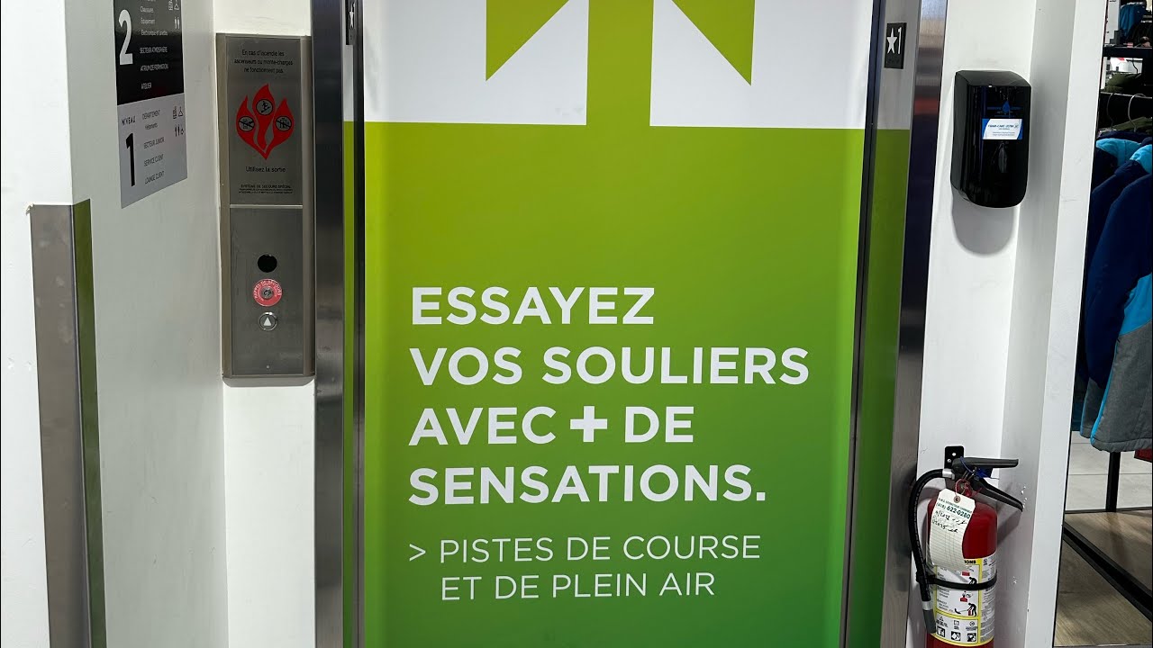 Kone Monospace 300 @ Sport Experts, Laurier Quebec, Quebec City, QC, Canada