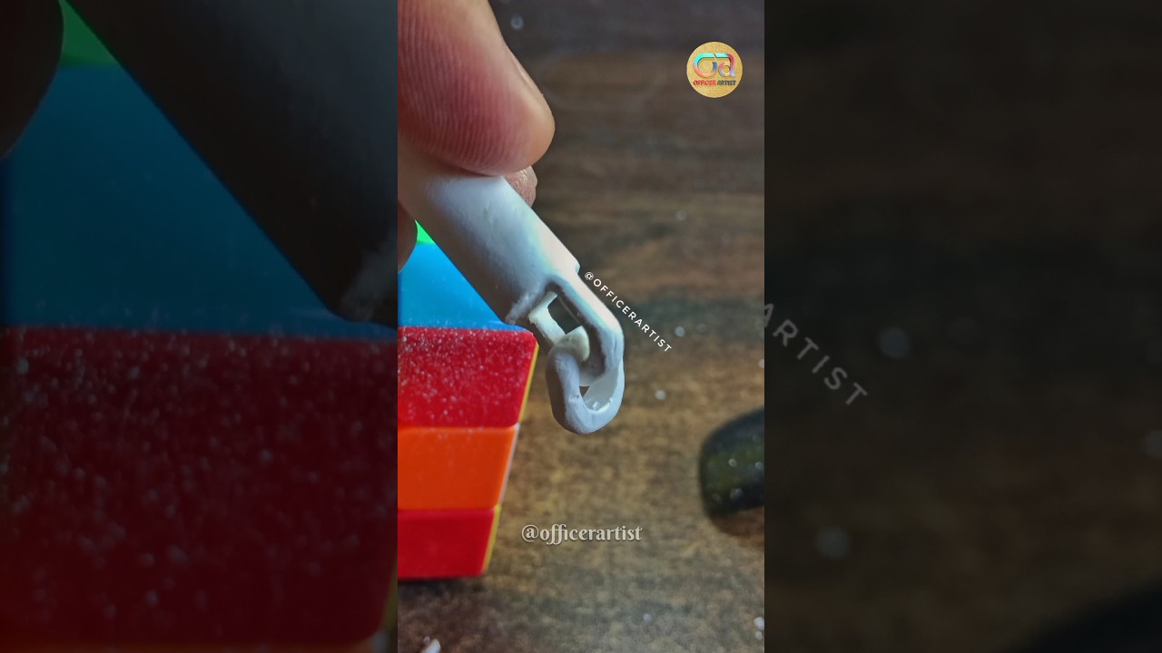 Chalk Chain Carving for beginners|#officerartist #chalkcarving #chain #art