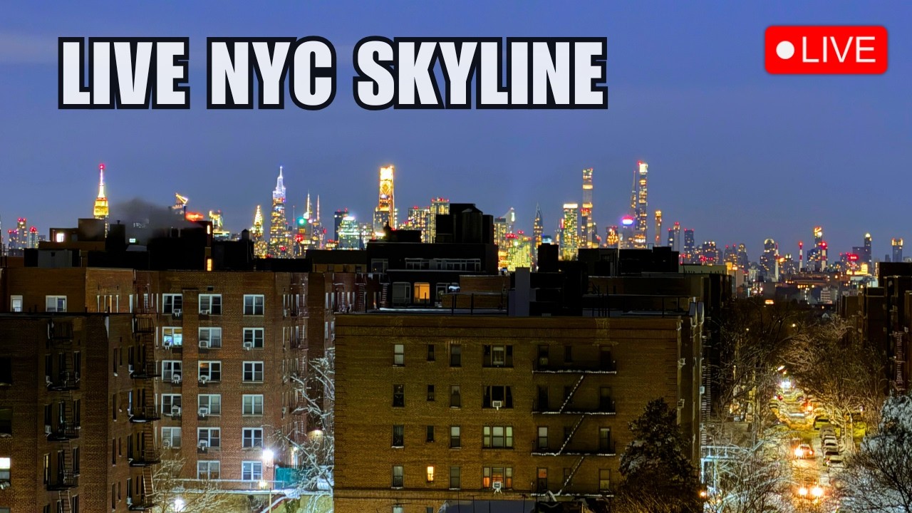 🔴 LIVE: New York City Skyline View | Queens NYC Webcam