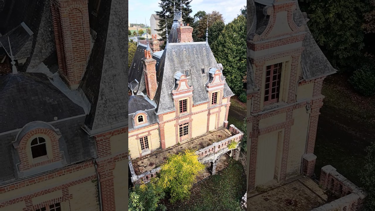 Notre terrasse &agrave; 2 doigts de s&rsquo;effondrer #chateau #ch&acirc;teaux #manoir #r&eacute;novation