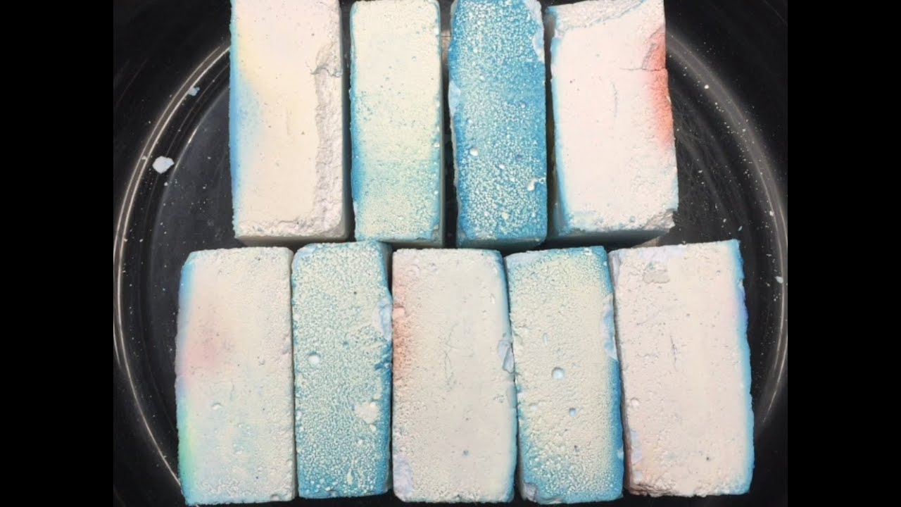9 Blocks of Reformed Gym Chalk Crush Crumble | ASMR | Relaxing
