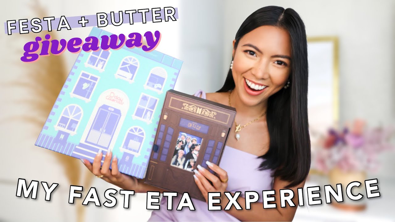 Legit Trusted Shop x Fast ETA Experience + Mini Unboxing | BTS Festa Calendar & Butter CD GIVEAWAY