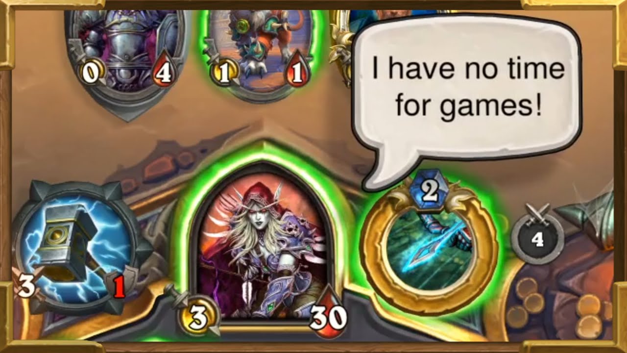 Hearthstone: New Hunter Hero Sylvanas Windrunner | All Voice lines, Emotes And Interactions