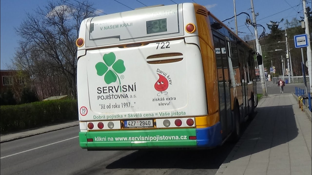 Autobus Irisbus Citelis 10.5M ev.č. 722 na lince 38