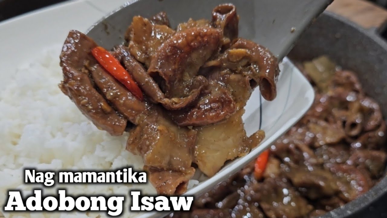 Pinatuyo Sa Pag ka Adobong Isaw ng Baboy