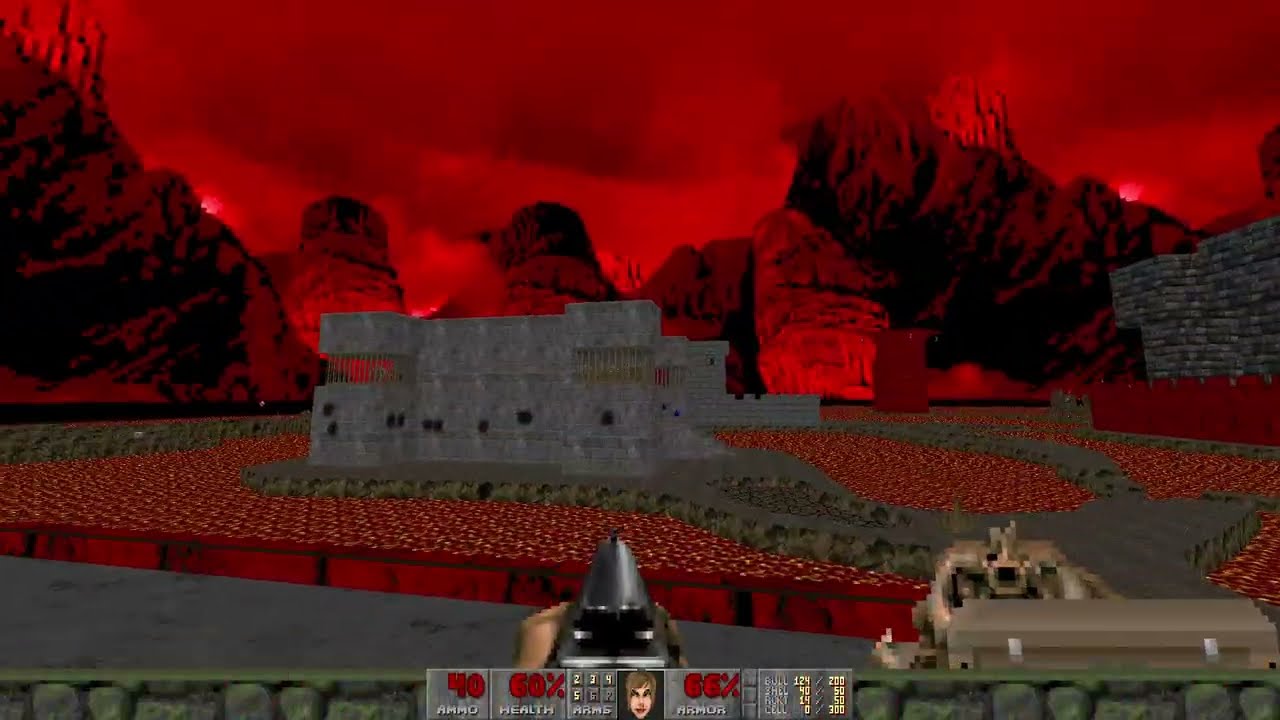 DOOM II - Lone Troop - Map 06: Lake of Ashes - UV