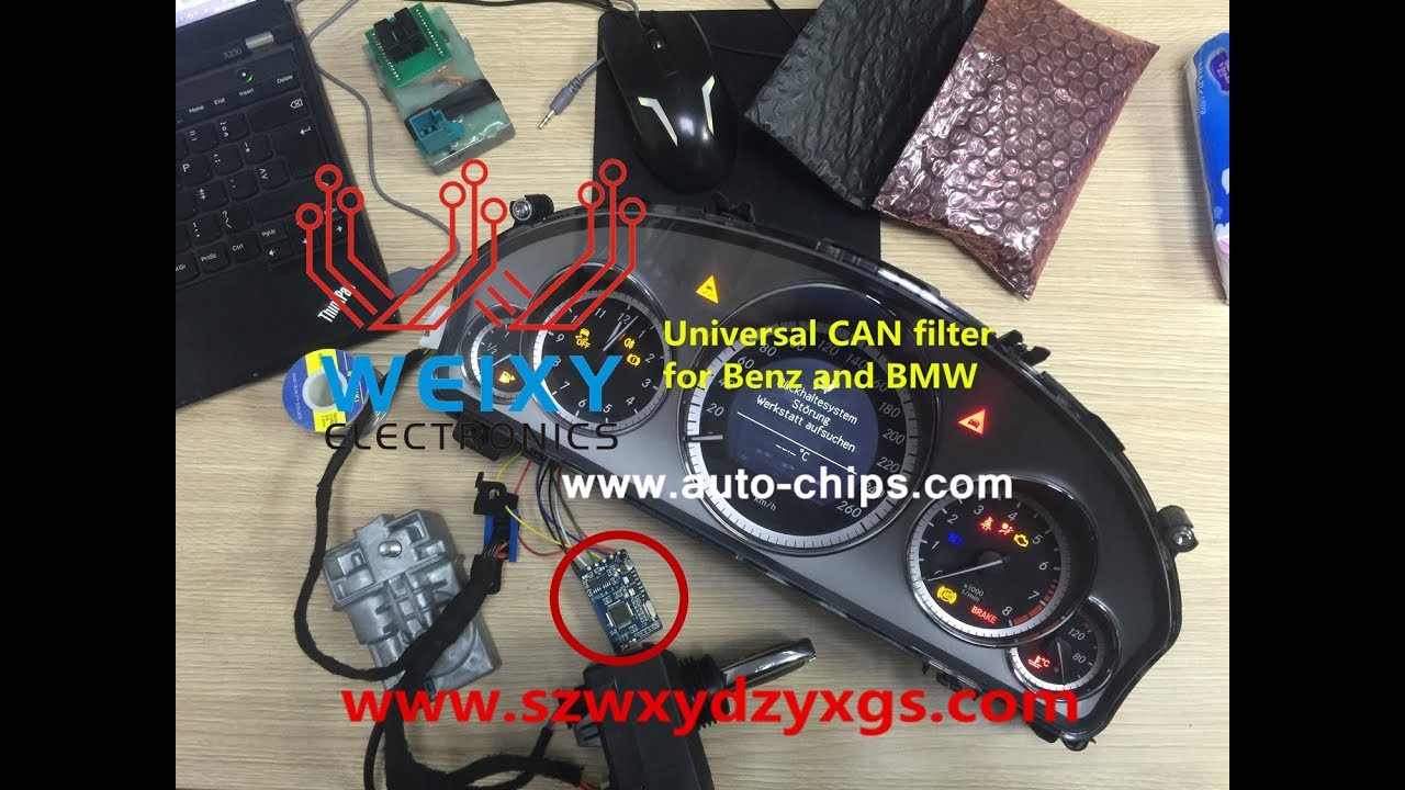How to use Mercedes-Benz & BMW Universal CAN Filter - works on Benz tutorials