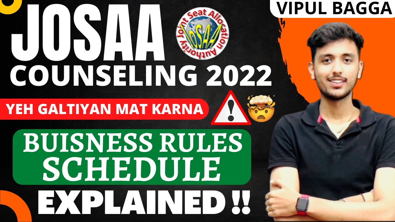 😍 JOSAA Counseling 2022 EXPLAINED ‼️ JEE : IIT/NIT/IIIT Counseling 2022 🔥 #jee #josaa #iit #nit