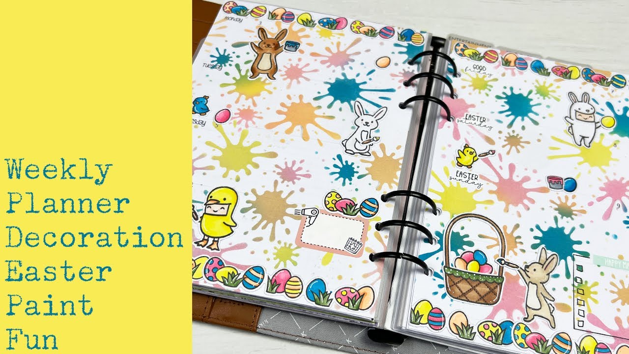 Weekly Planner Decoration - Easter Paint Fun