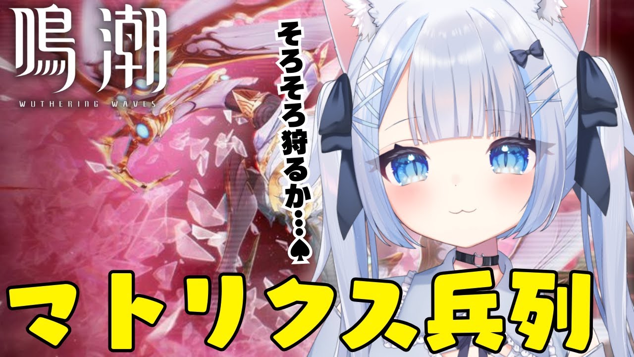 【鳴潮/wutheringwaves】初見さん歓迎！そろそろ狩るか…♠マトリクス兵列詰めていく！【#vtuberjp 】