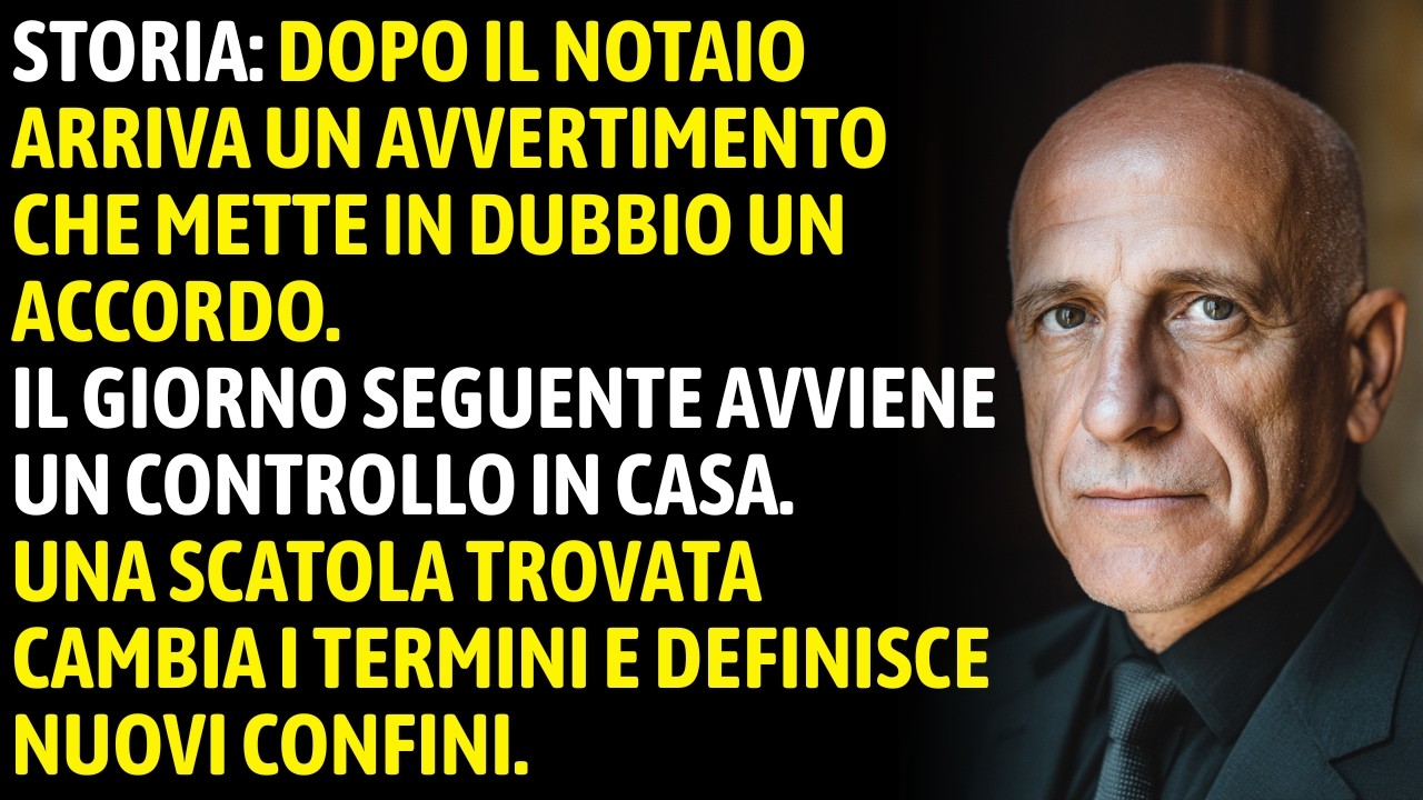 All’uscita dal notaio un’anziana mi ha avvertito: « Non dare nulla a tuo figlio… »