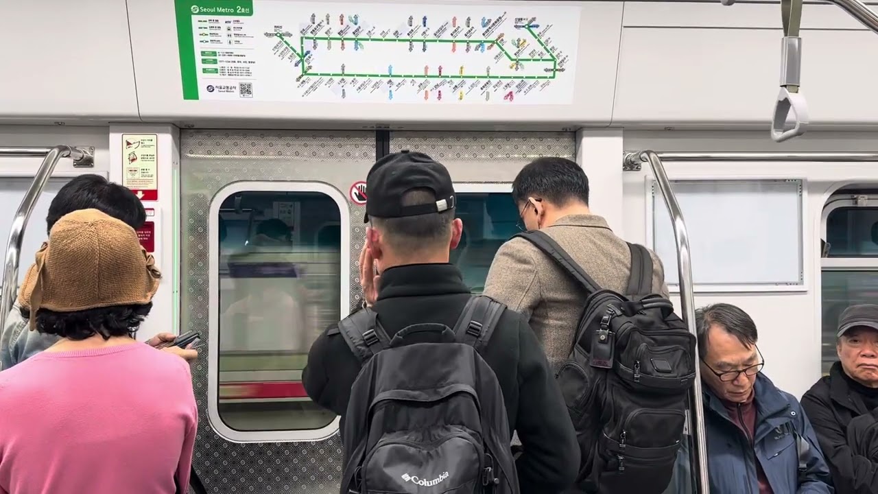 Seoul Metro 2000 Series (2x46): Sindorim to Kkachisan.