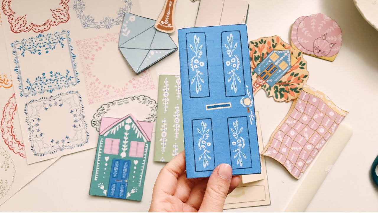 Illustrated fold outs for junk journals
