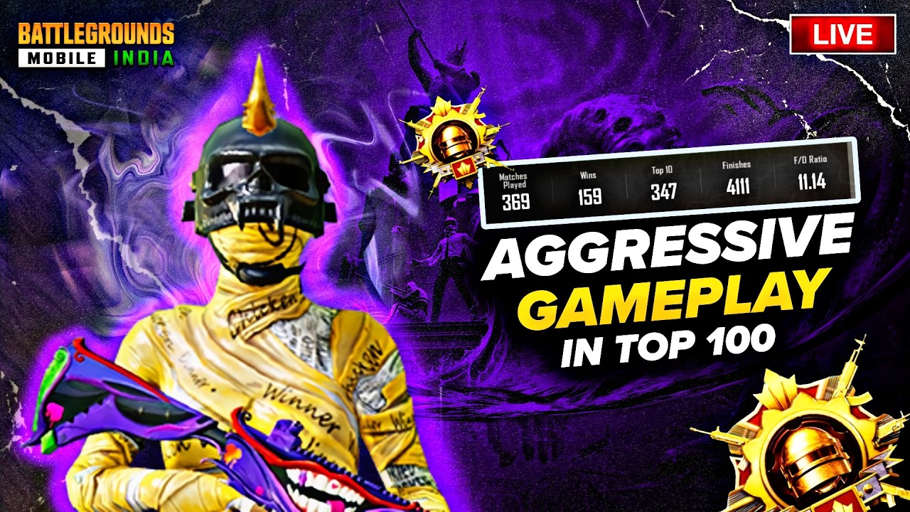 AGGRESSIVE RUSH GAMEPLAY 😍 | HANDCAM 😍| VERTICAL STREAM #bgmi  #shortvideo #bgmilive #shortsfeed
