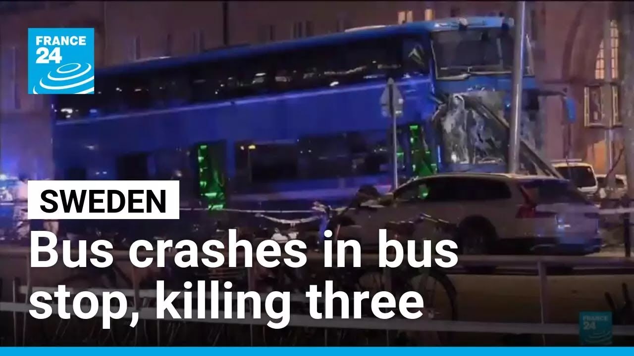 Bus crash in Stockholm kills three, shocking Sweden • FRANCE 24 English