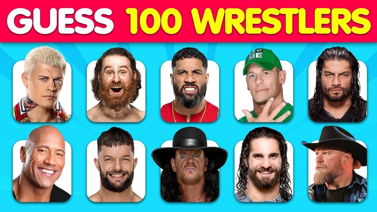 Guess the WWE Superstars | 100 Most Famous Wrestlers