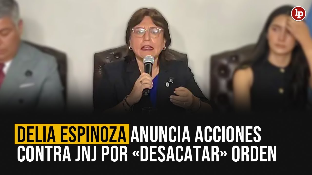 Delia Espinoza anuncia acciones contra JNJ por «desacatar» orden de juez